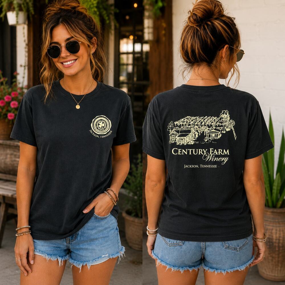 Century Farm Winery Graphic Tee Size Large